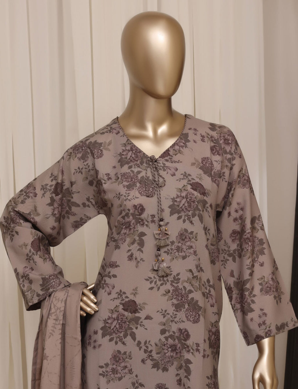 Sadabahar Dhanak Stitched Printed With Shawl Collection - 2026 (D-06)