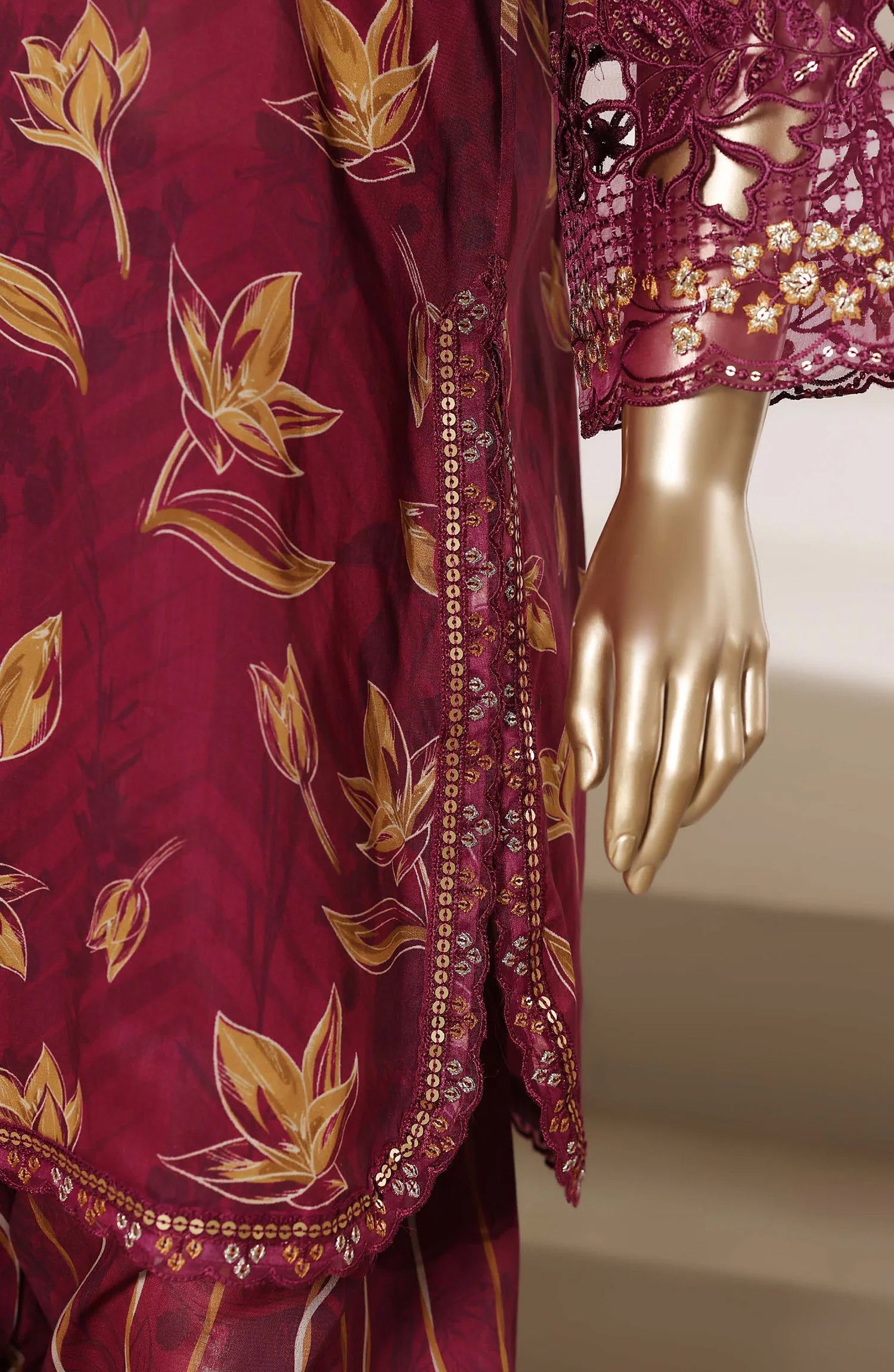 Malika by Sadabahar | Stitched With Shalwar Embroidered Collection - 2026 (D-06)