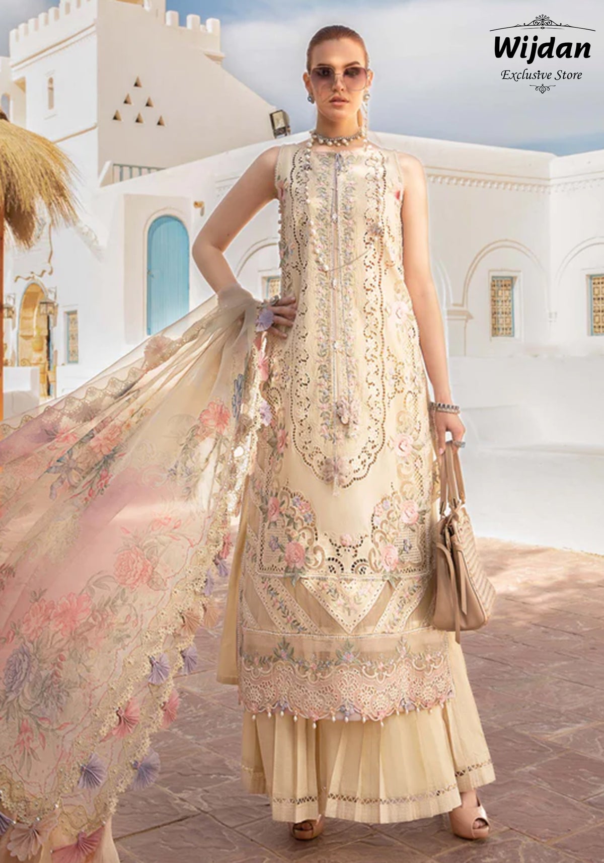 Voyage a'LUXE Un-Stitched Luxury Lawn'24 by Maria.B 06B