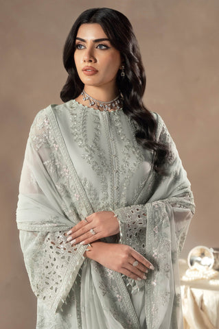 Afsanah by Lamisah | Unstitched Luxury Chiffon Formal Collection - 2025 (FROSTED SERENITY)