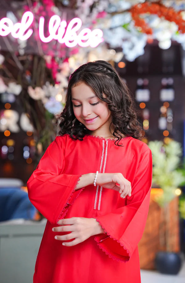 Aloo Meeru Hammi by Amna Khadia | Stitched Kids 2pc Cotton Eid Collection - 2026 (D-03)