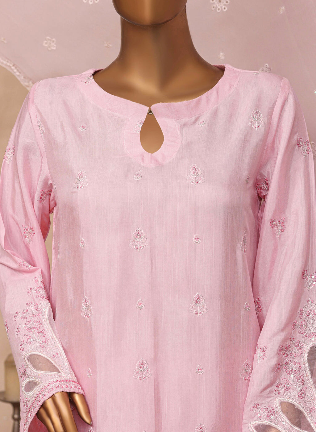 HZ Majestic Stitched 3pc Embroidered Silk Collection - 2026 (D-06)