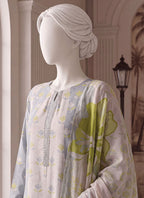 A Flowy Cut by HZ Textile | Stitched Printed & Emb Silk Collection'26 (D-06)