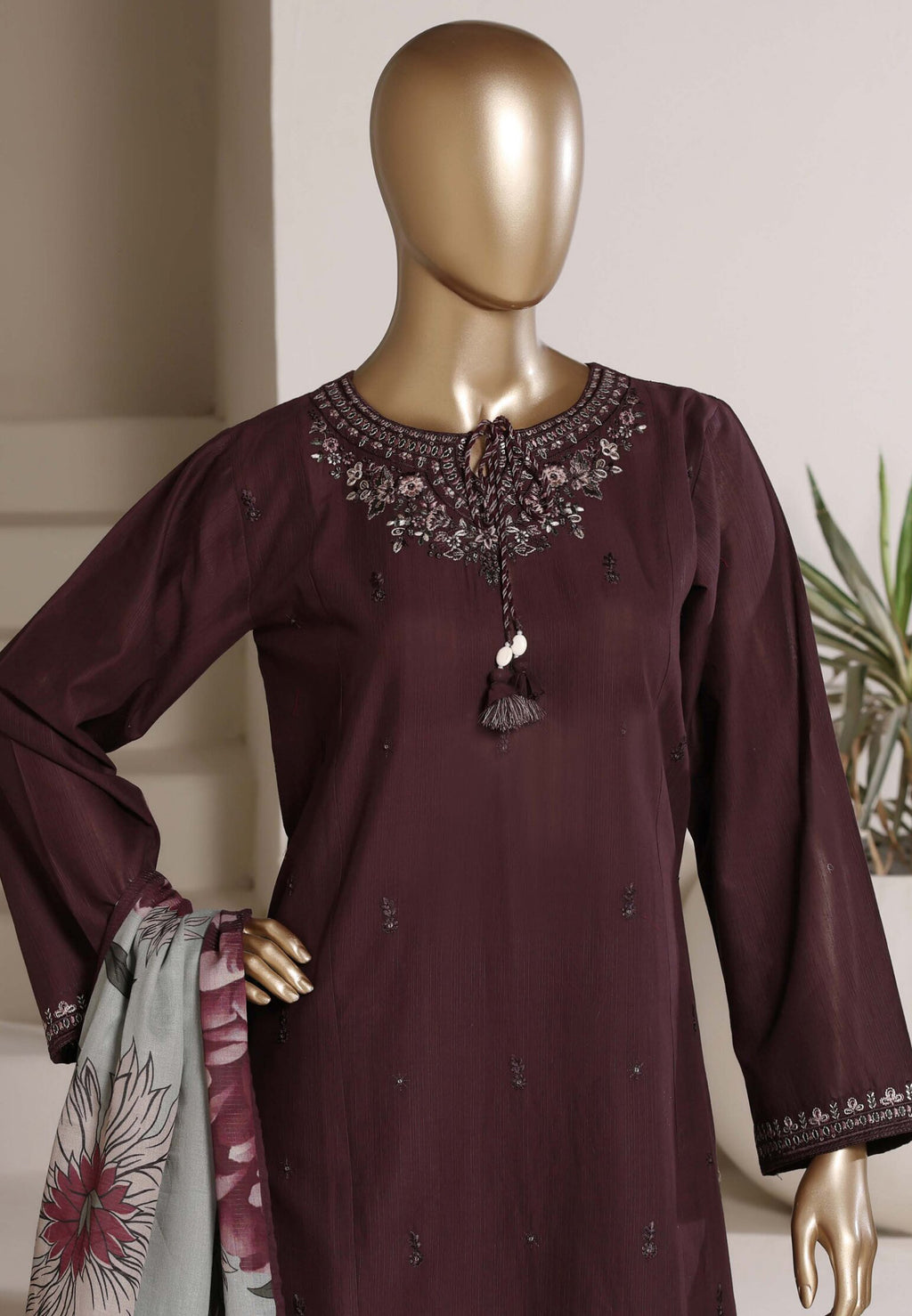 Eclair by Sadabahar | Stitched 3pc Embroidered Lawn Collection - 2026 (D-06)