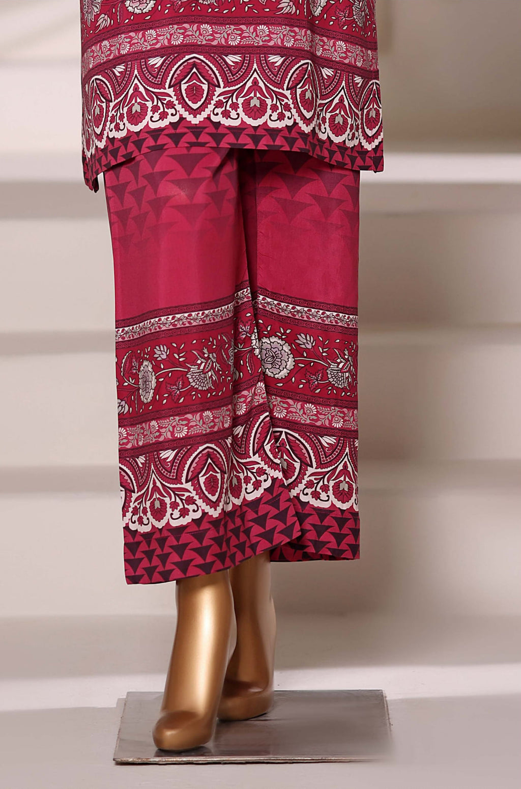 Sadabahar Stitched Printed Viscose 2PC Set Collection - 2025 (RED)