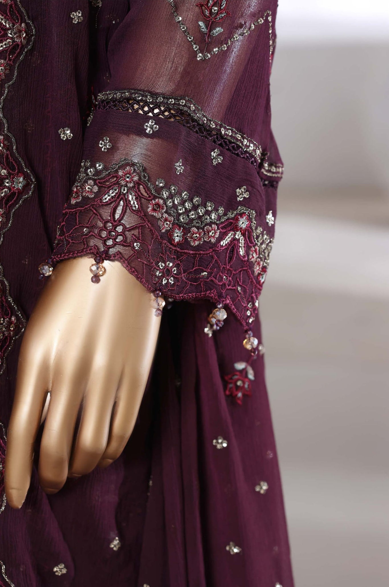Afsanay by Sadabahar | Stitched Luxury Chiffon Vol-14 Collection - 2025 (PURPLE)