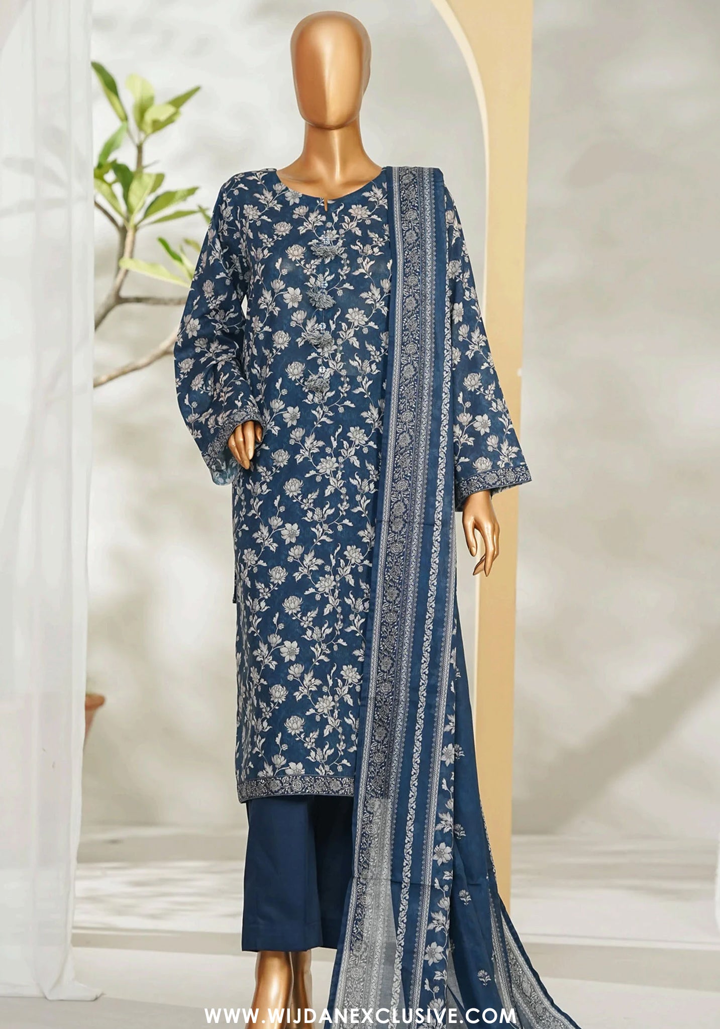 Bin Saeed Stitched Exclusive Printed Lawn Vol-IV Collection - 2026 (D-06)