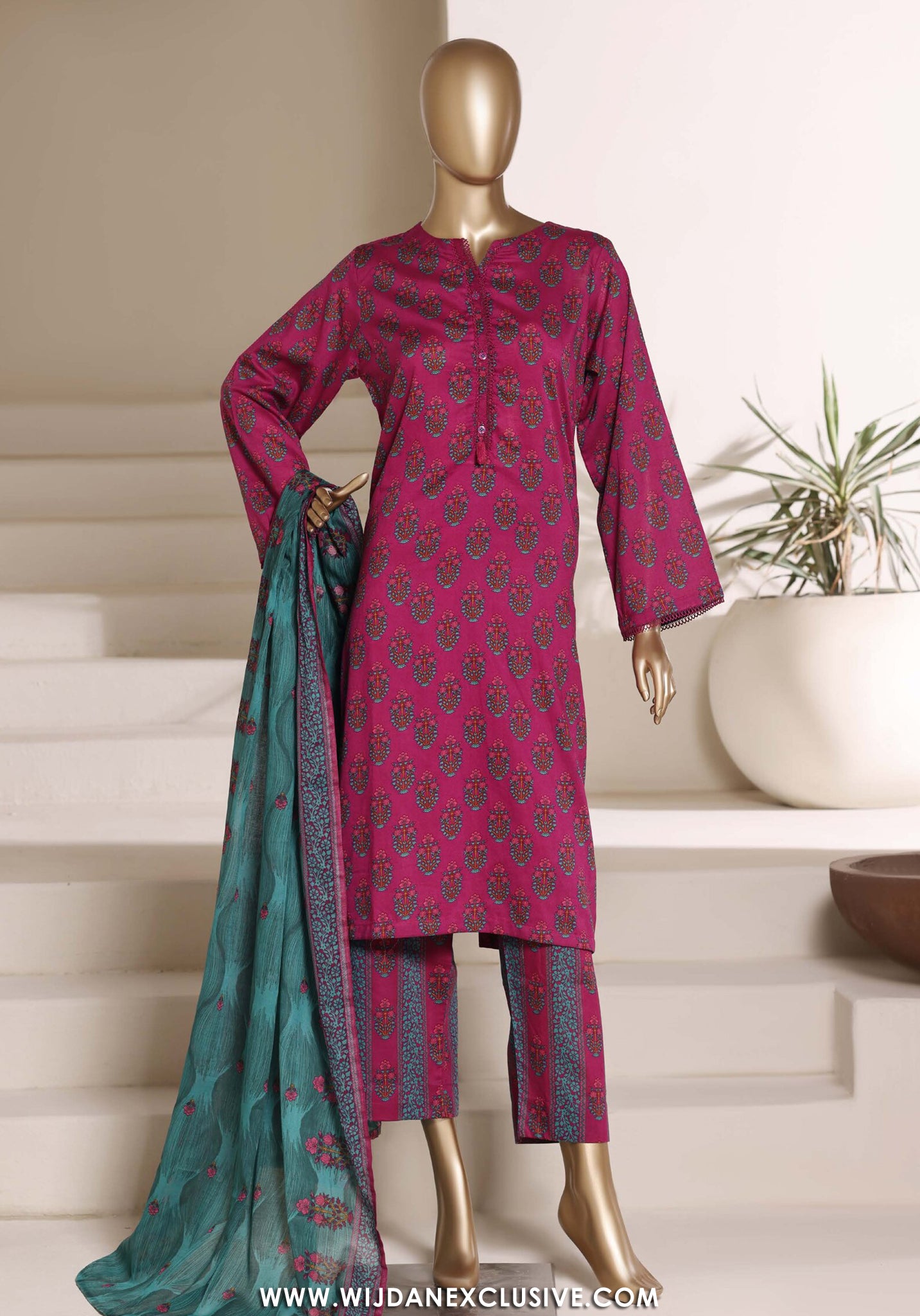 Sadabahar Stitched Printed Lawn Vol-06 Collection - 2026 (D-06)