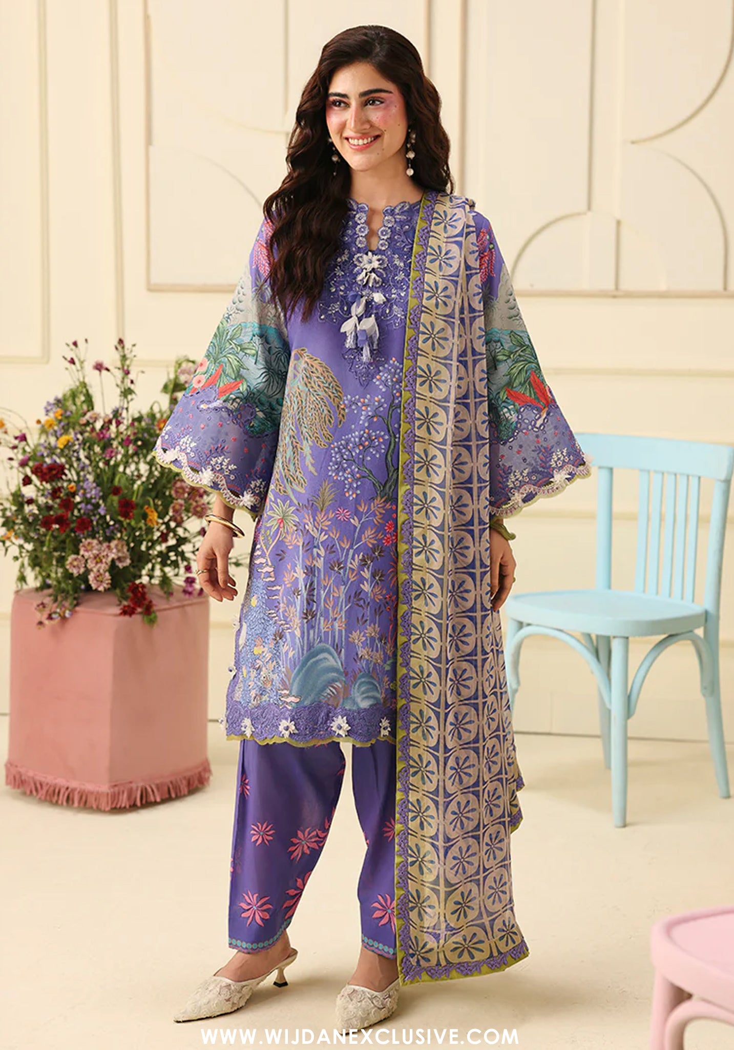 Soleil by Mushq | Unstitched Printed & Embroidered Lawn Collection - 2026 (CAMELLIA KISS)