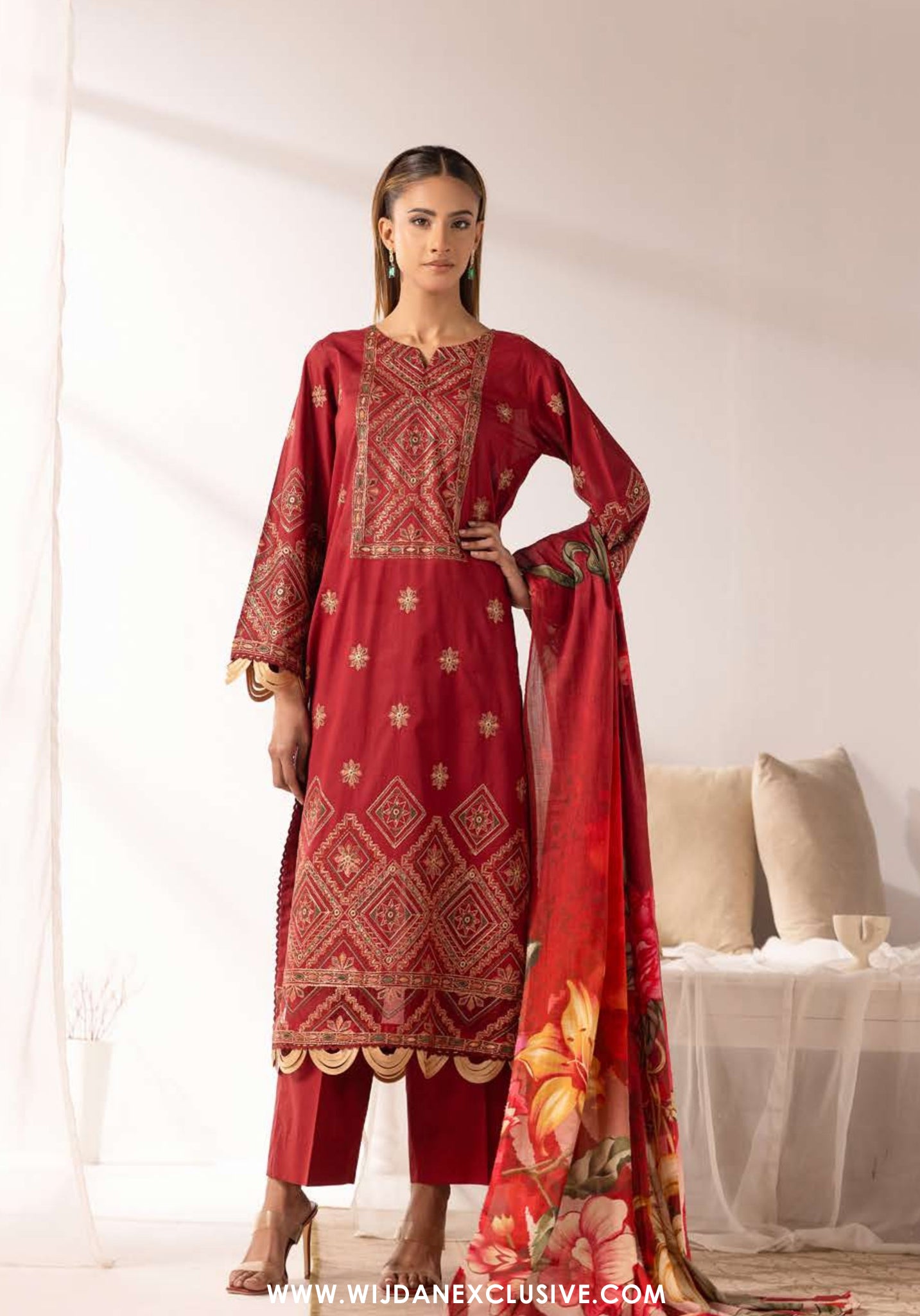 Ibtida by Nur | Unstitched Embroidered Lawn Collection - 2026 (IK-315)