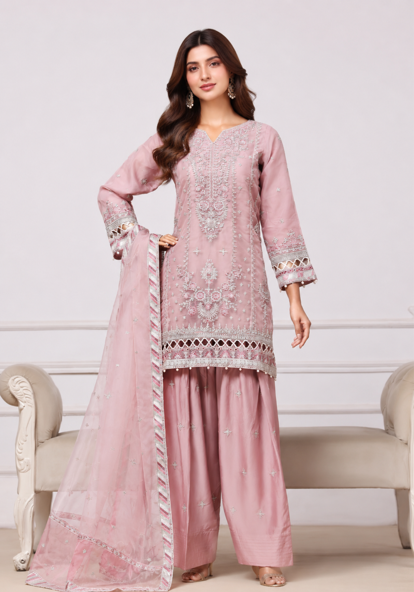 Sadabahar Mahpara Stitched Festive Formal Vol-01 Collection - 2026 (D-03)