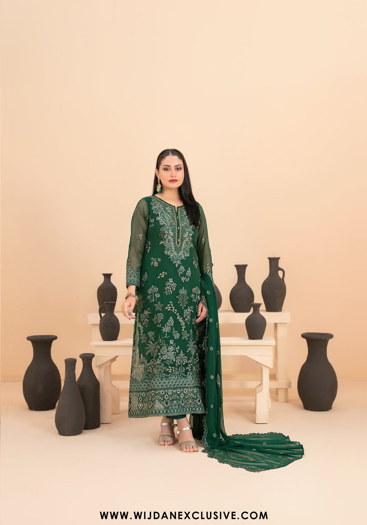 Saiyaara by Tawakkal | Semi-Stitched Fancy Embroidered Chiffon Collection - 2025 D-4232