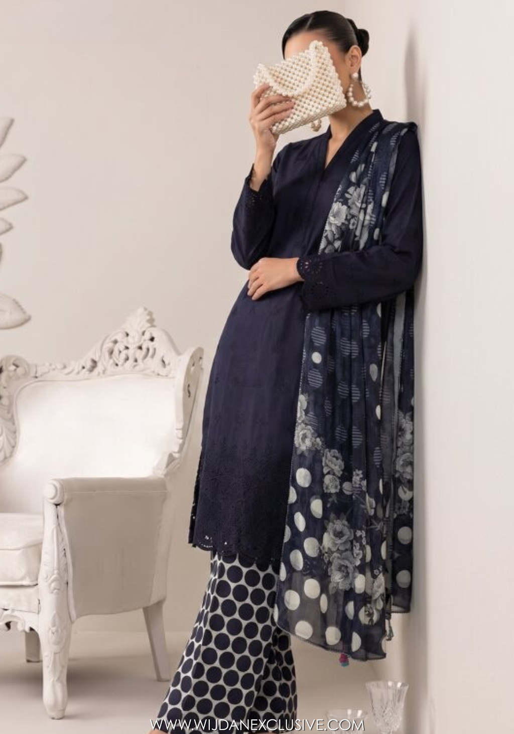 Neesha by Amna Khadija | Stitched 3pc Embroidered Collection - 2026 (D-06)