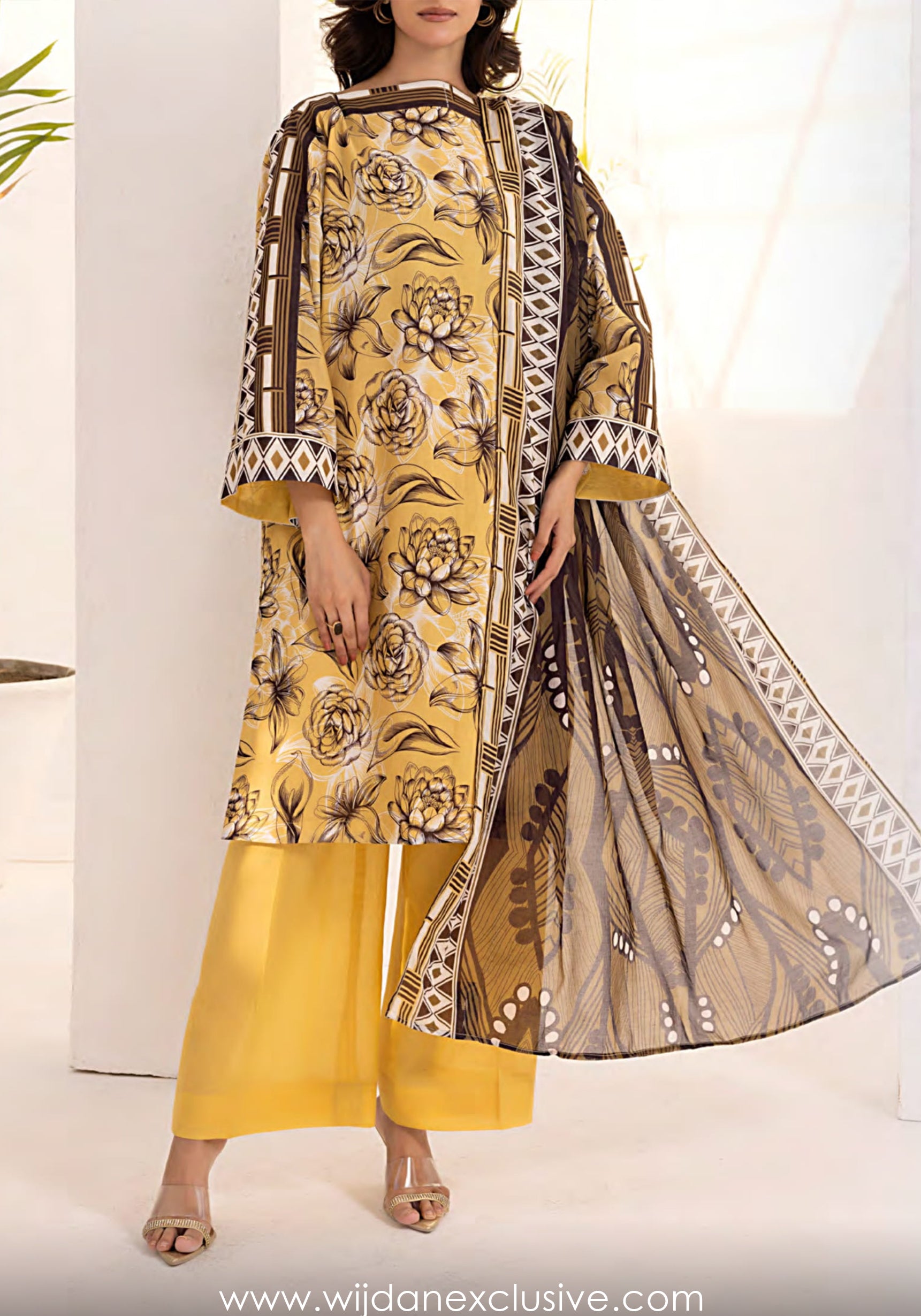 Laira 3pc Un-Stitched Printed Lawn Collection Vol-02 by Sana & Sara D-06
