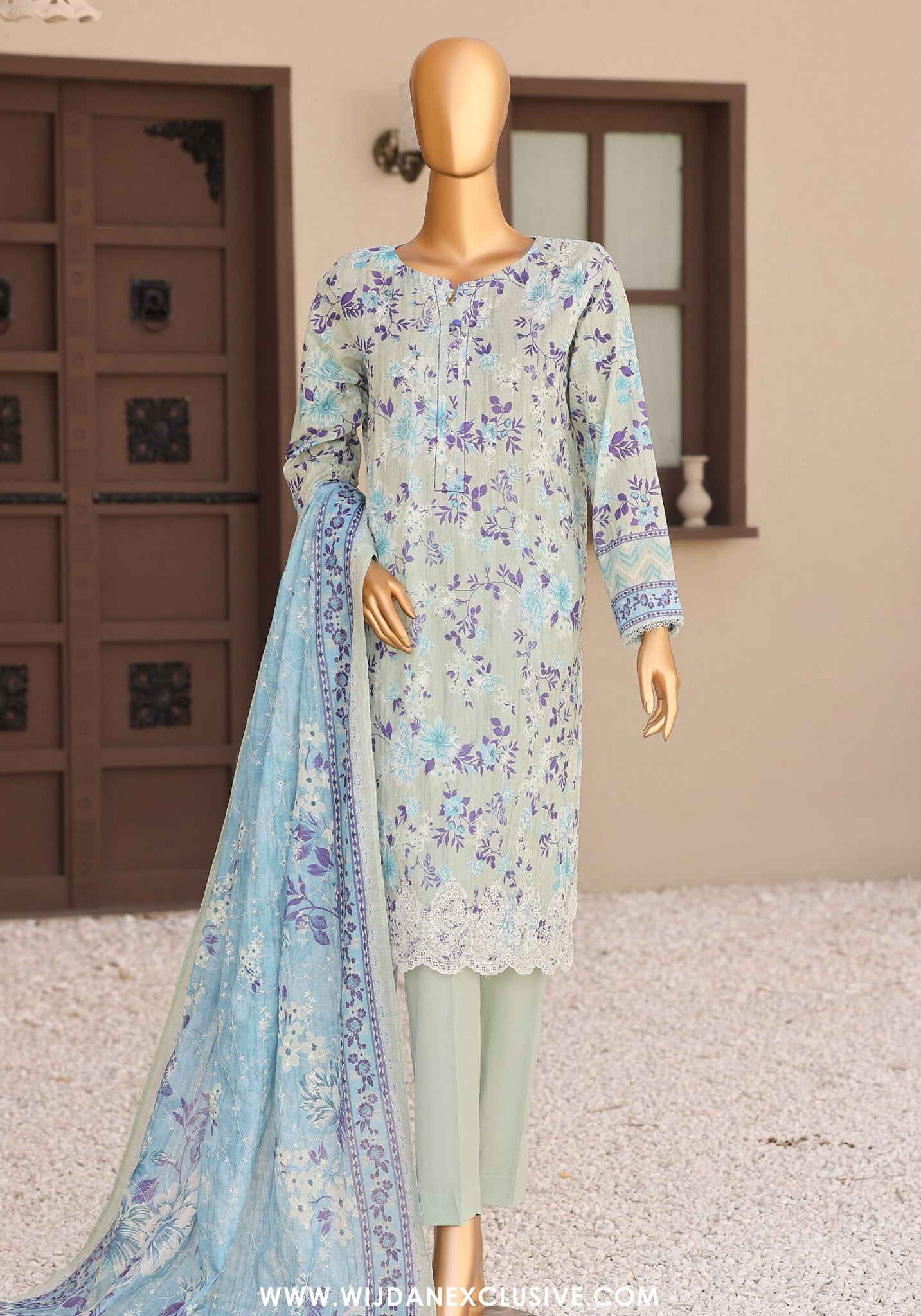 Elite by HZ Textile | Unstitched Embroidered Lawn Collection - 2026 (EC-1284)