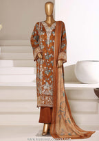 Sadabahar Signature Stitched Embroidered Lawn Collection - 2026 (RUST)