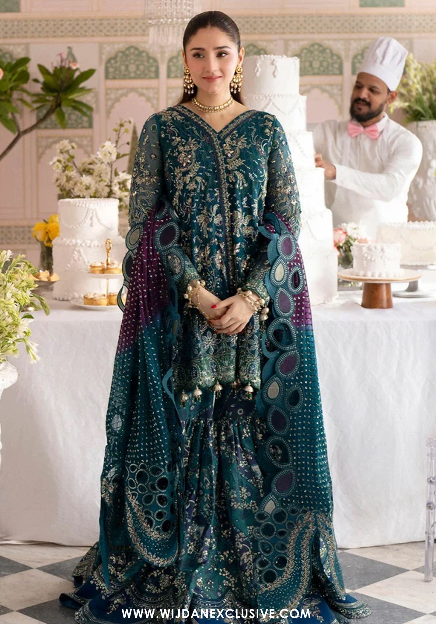 Nureh Jhoomro Unstitched Luxury Formals Collection - 2026 (NL-94)