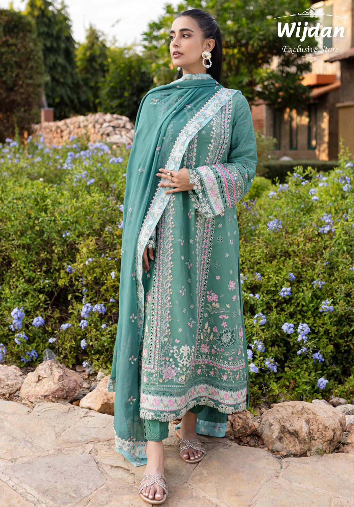 Qline Summer Lawn Collection'25 by Qalamkar QM-06