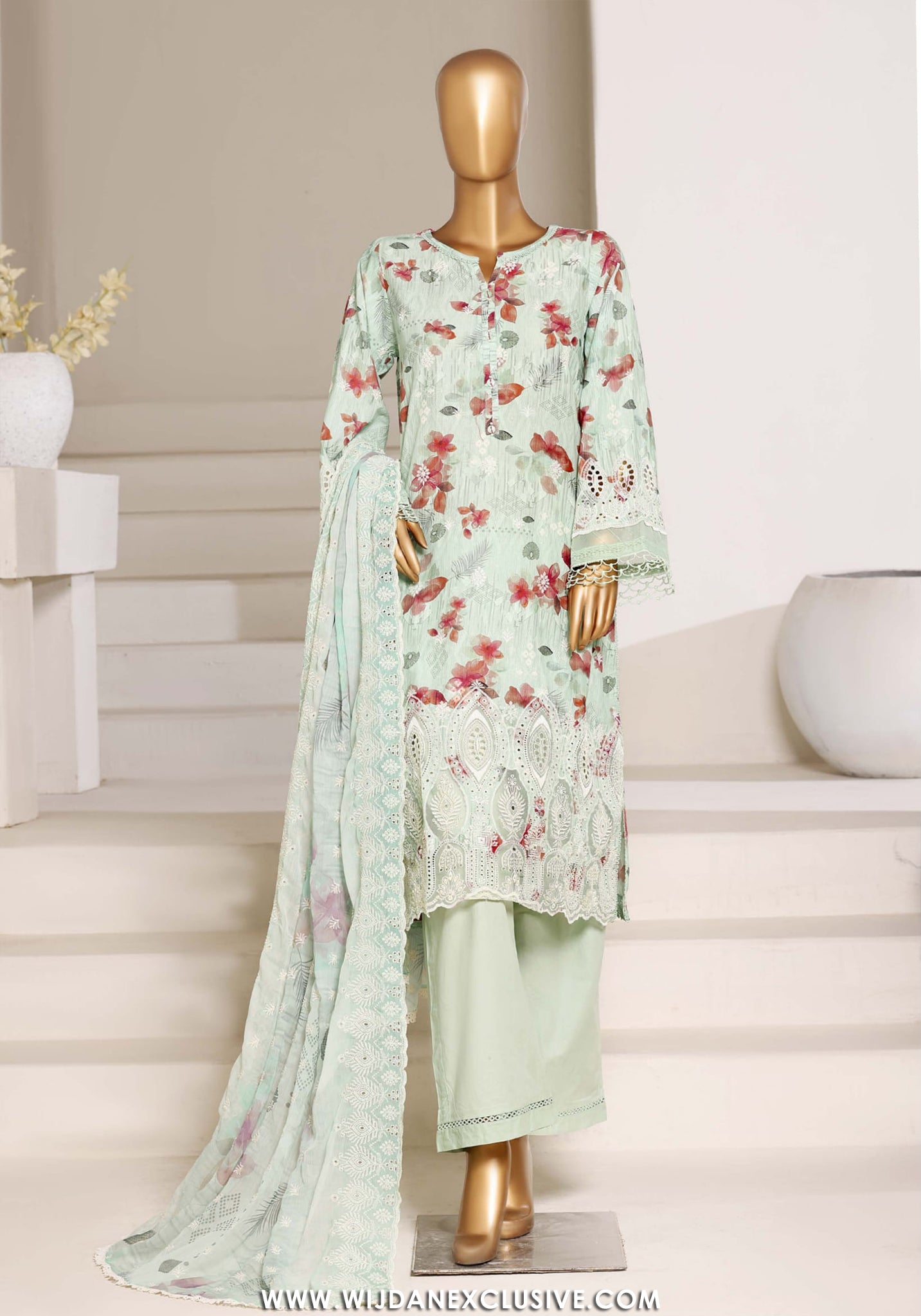 Sadabahar Stitched Laser Fusion Chikankari Vol-I Collection - 2026 SB26LF-06