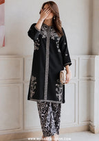 Afsana by Amna Khadija | Stitched 2pc Embroidered Lawn Collection - 2026 (D-05)