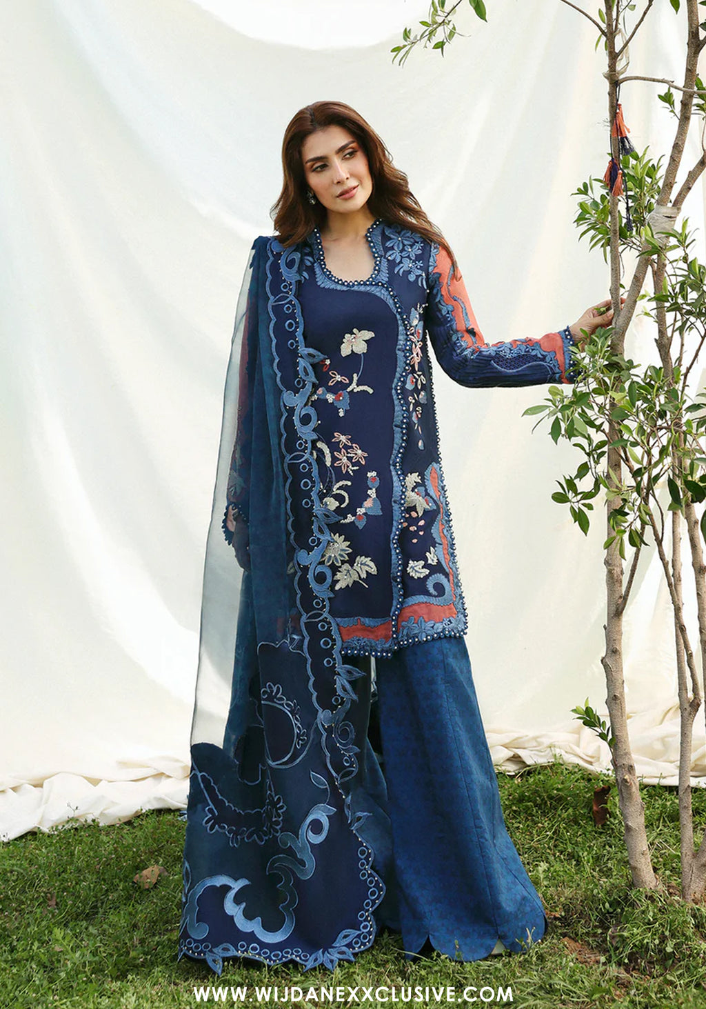 Afrozeh Unstitched Luxury Embroidered A-Lawn Edit'26 (AVAIA)