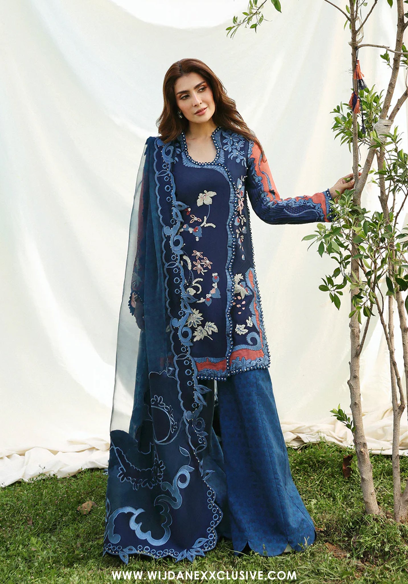 Afrozeh Unstitched Luxury Embroidered A-Lawn Edit'26 (AVAIA)