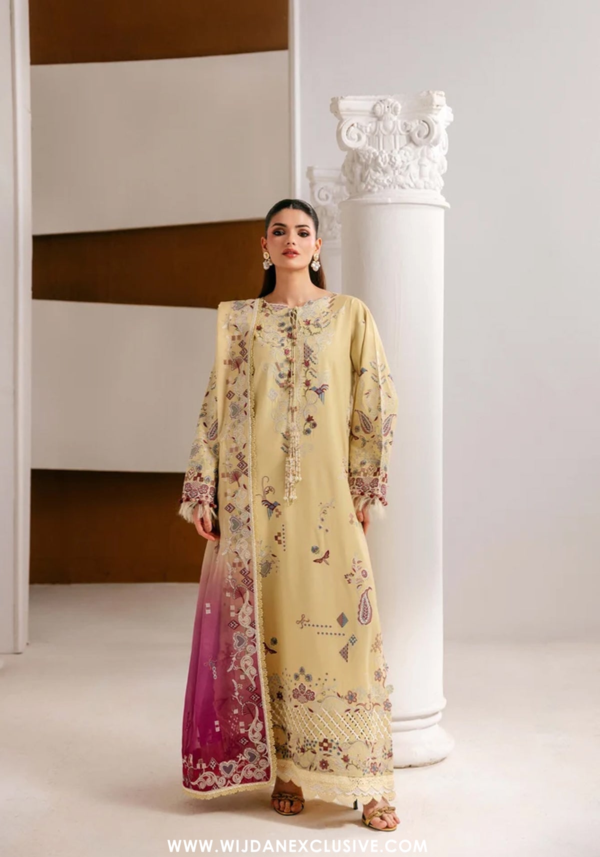 Florent Unstitched Embroidered Luxe Silk Formal Collecttion - 2026 (AURELIA)