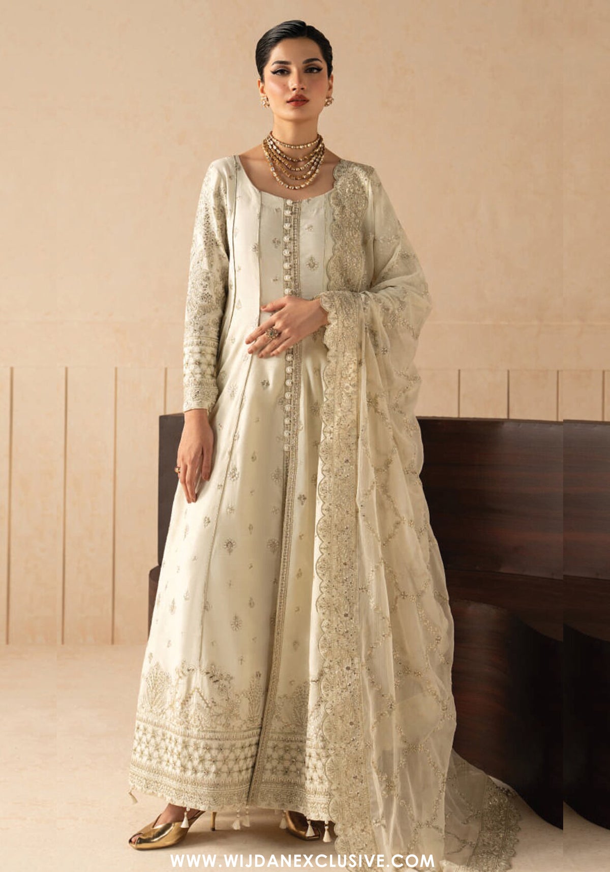 Syleena by Gulaal | Unstitched Embroidered Raw Silk Formal Collection'26 (MIRAAS)