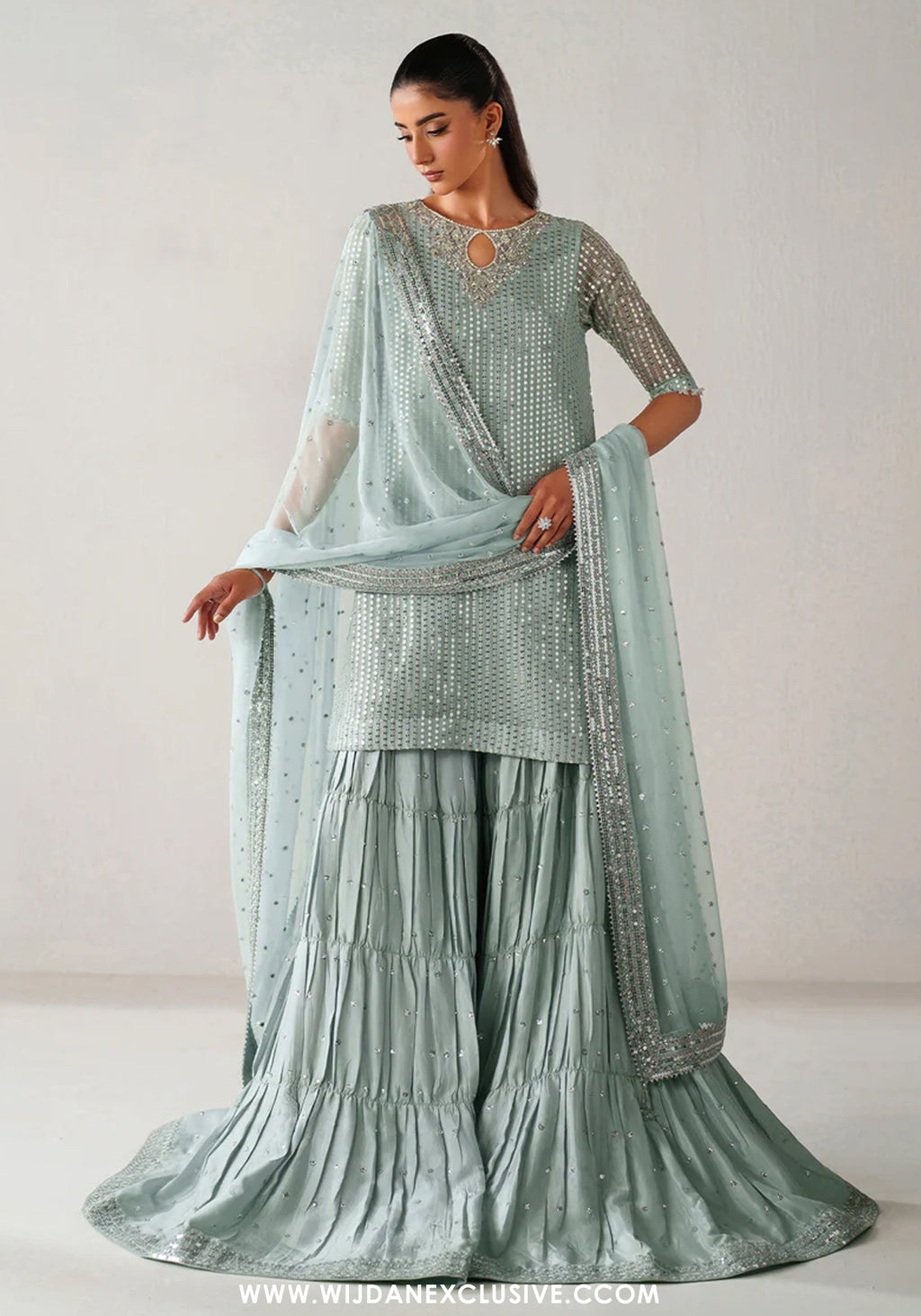 Baroque Unstitched Embroidered Chiffon Silk Collection - 2026 (UF-4389)
