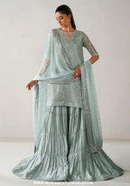 Baroque Unstitched Embroidered Chiffon Silk Collection - 2026 (UF-4389)