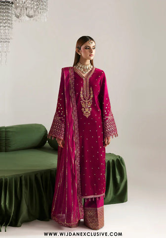Zarposh by Emaan Adeel | Unstitched Velvet Collection - 2025 (SHAHNAZ)