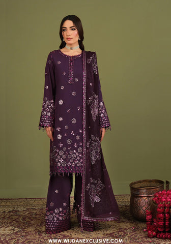 Alizeh Unstitched Luxe Raw Silk Vol-II Collection - 2026 AF-RS-09-Mulbery