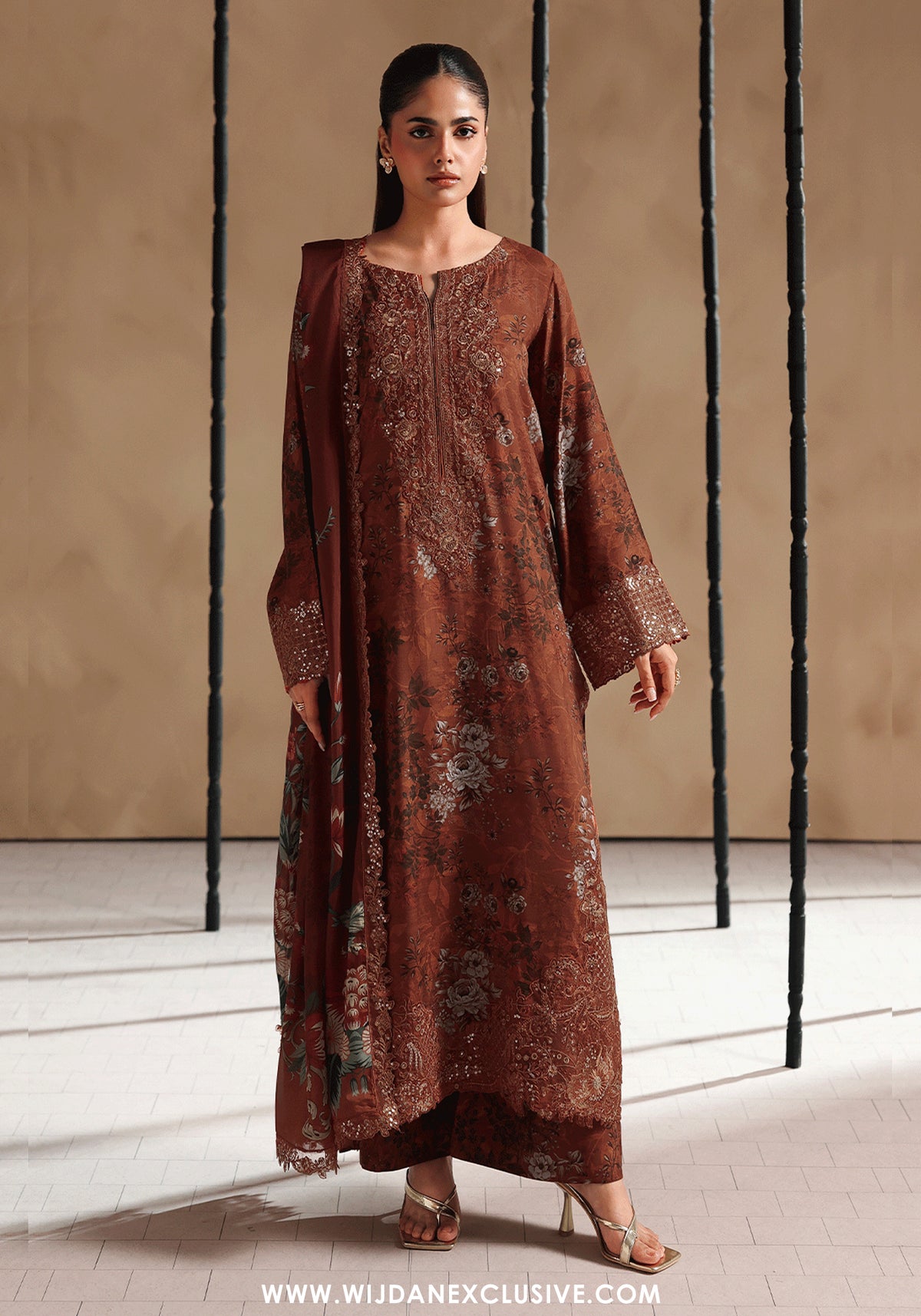 Naqsh by Ramsha | Unstitched Emb & Print Vol-02 Rawsilk'26 (RS-206)
