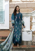 Elaf Signature Unstitched Printed Embroidered Lawn Collection - 2026 ESA-5A OCEANA VEIL