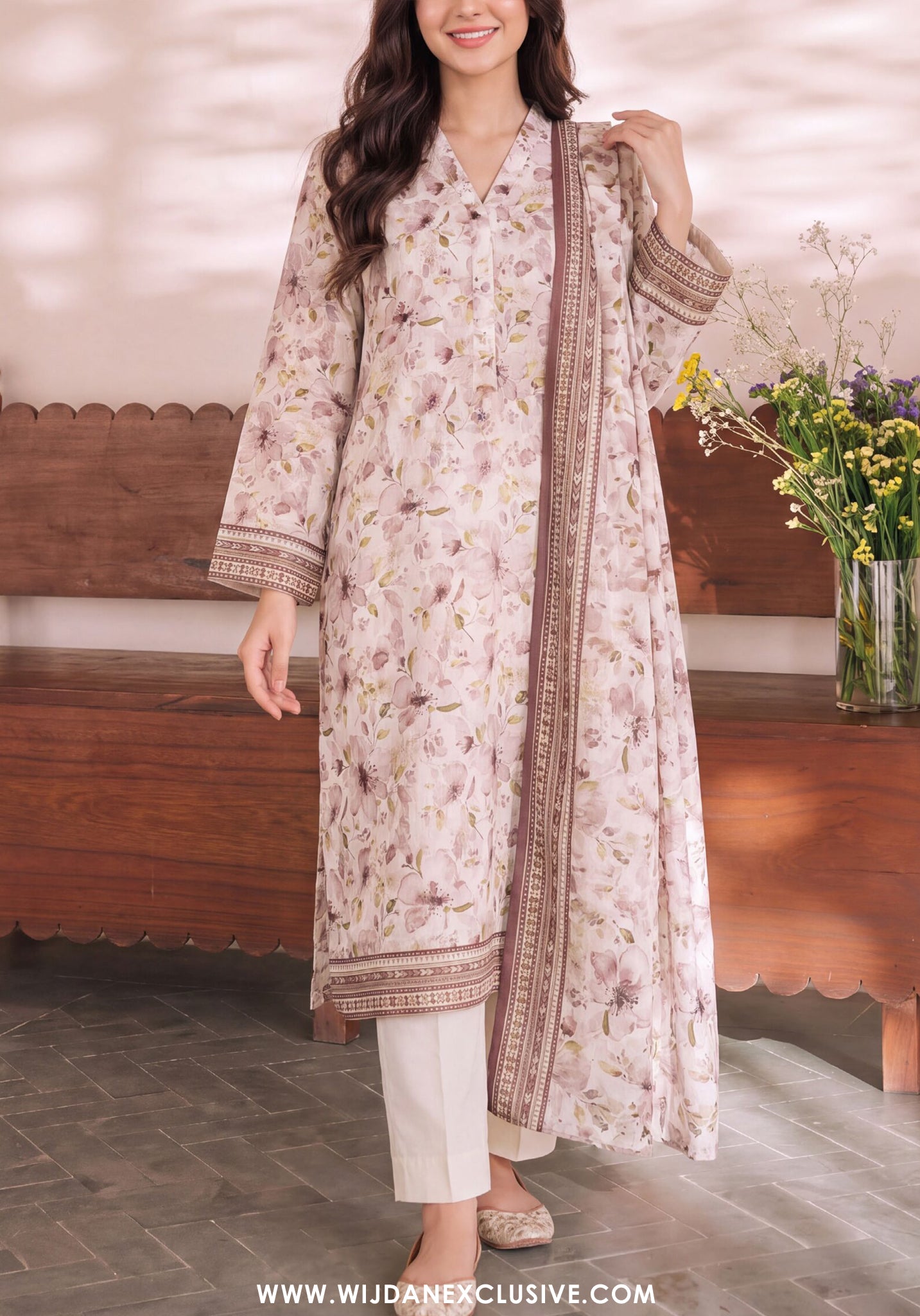 VS Daman Unstitched Exclusive Cambric Printed Vol-01 Collection - 2026 (D-955)