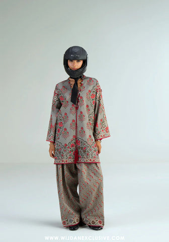 Joolie Prints Unstitched Cambric Collection - 2025 by Saira Rizwan (SILVER LINING)