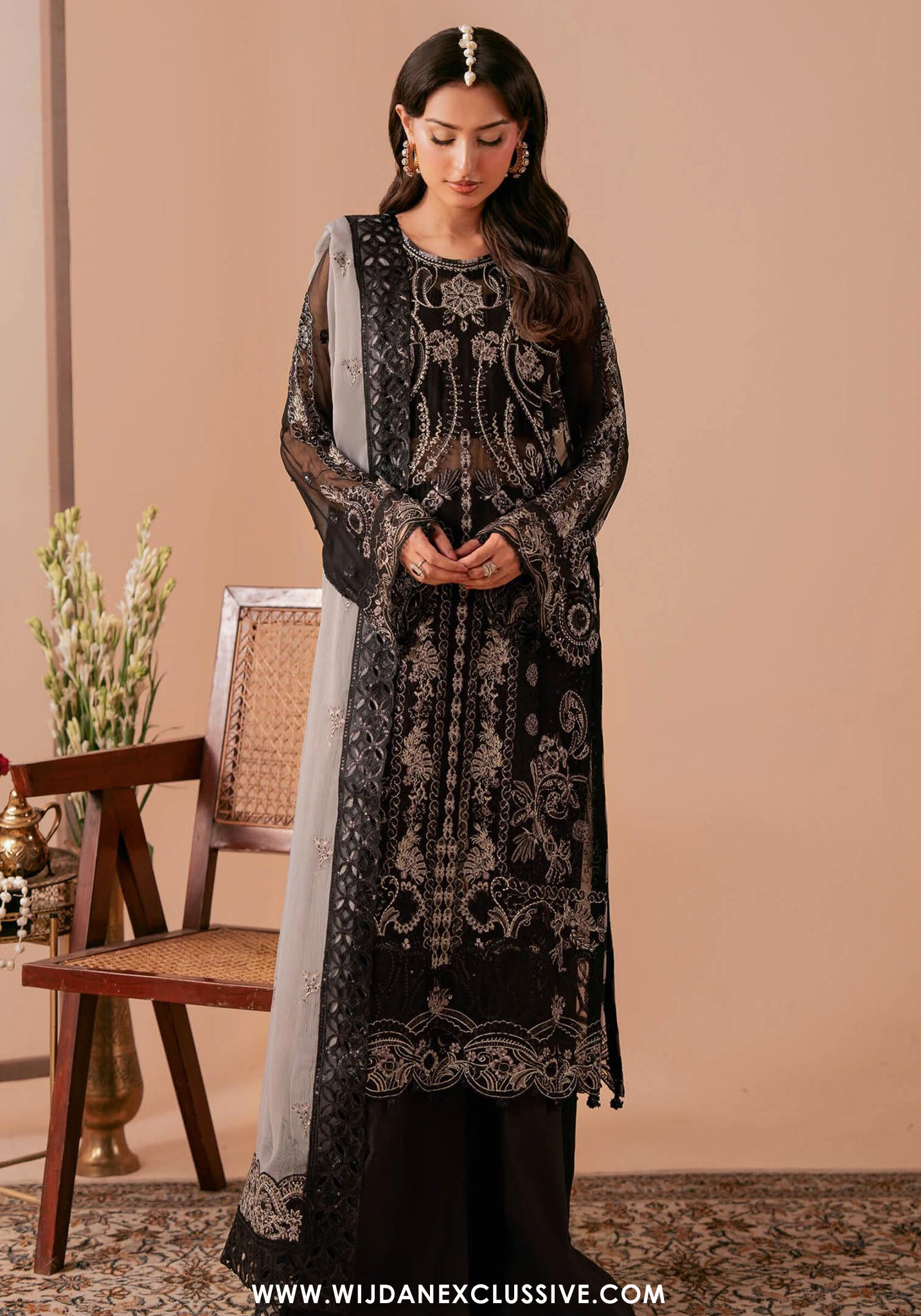 Dastak by Ramsha | Unstitched Luxury Formal Chiffon Collection - 2026 (D-06)