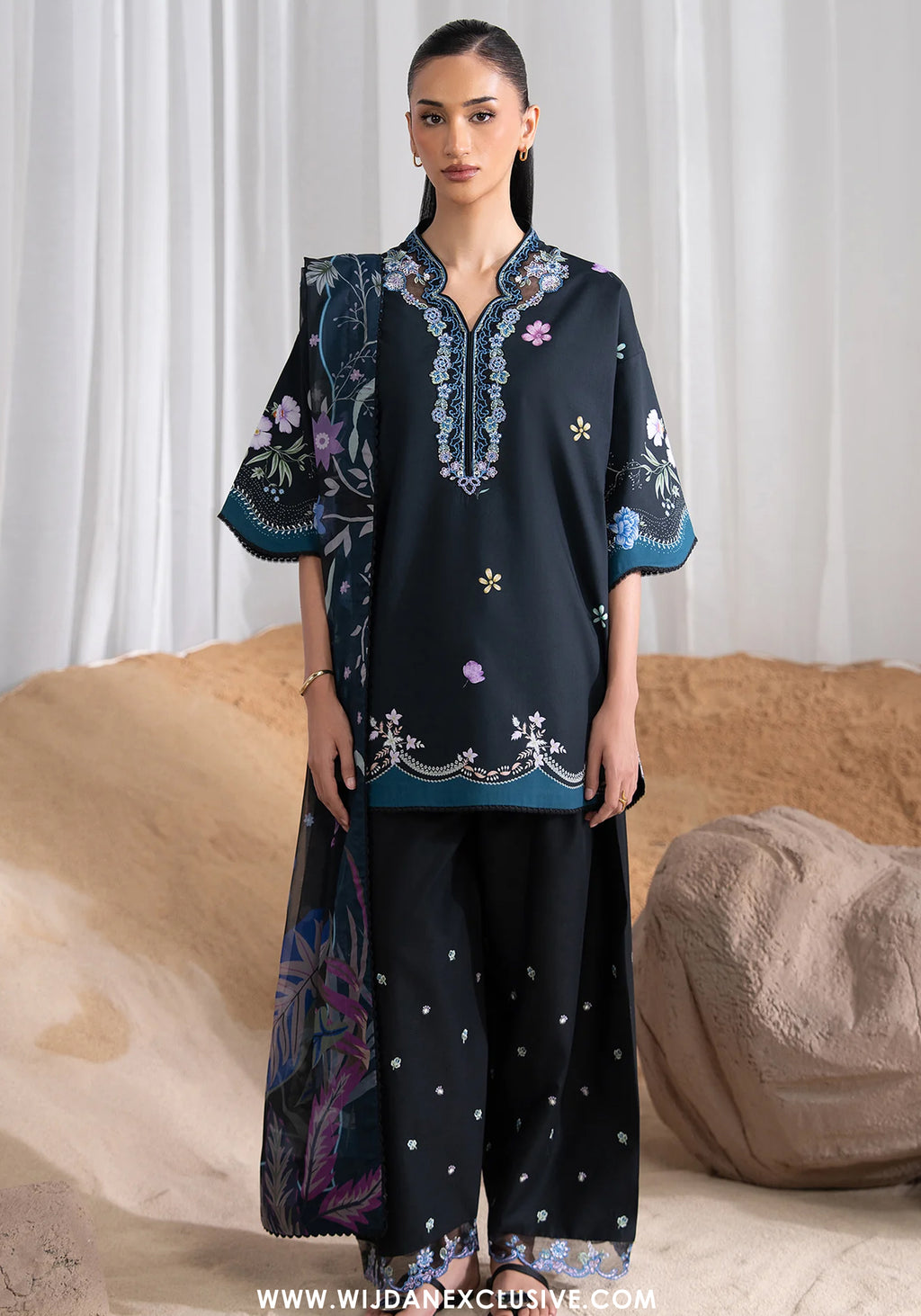 Nysa by Seran | Unstitched Printed & Embroidered Cambric Collection'26 (ZIELLE)