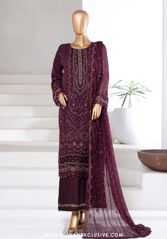 Afsanay by Sadabahar | Stitched Luxury Chiffon Vol-14 Collection - 2025 (PURPLE)