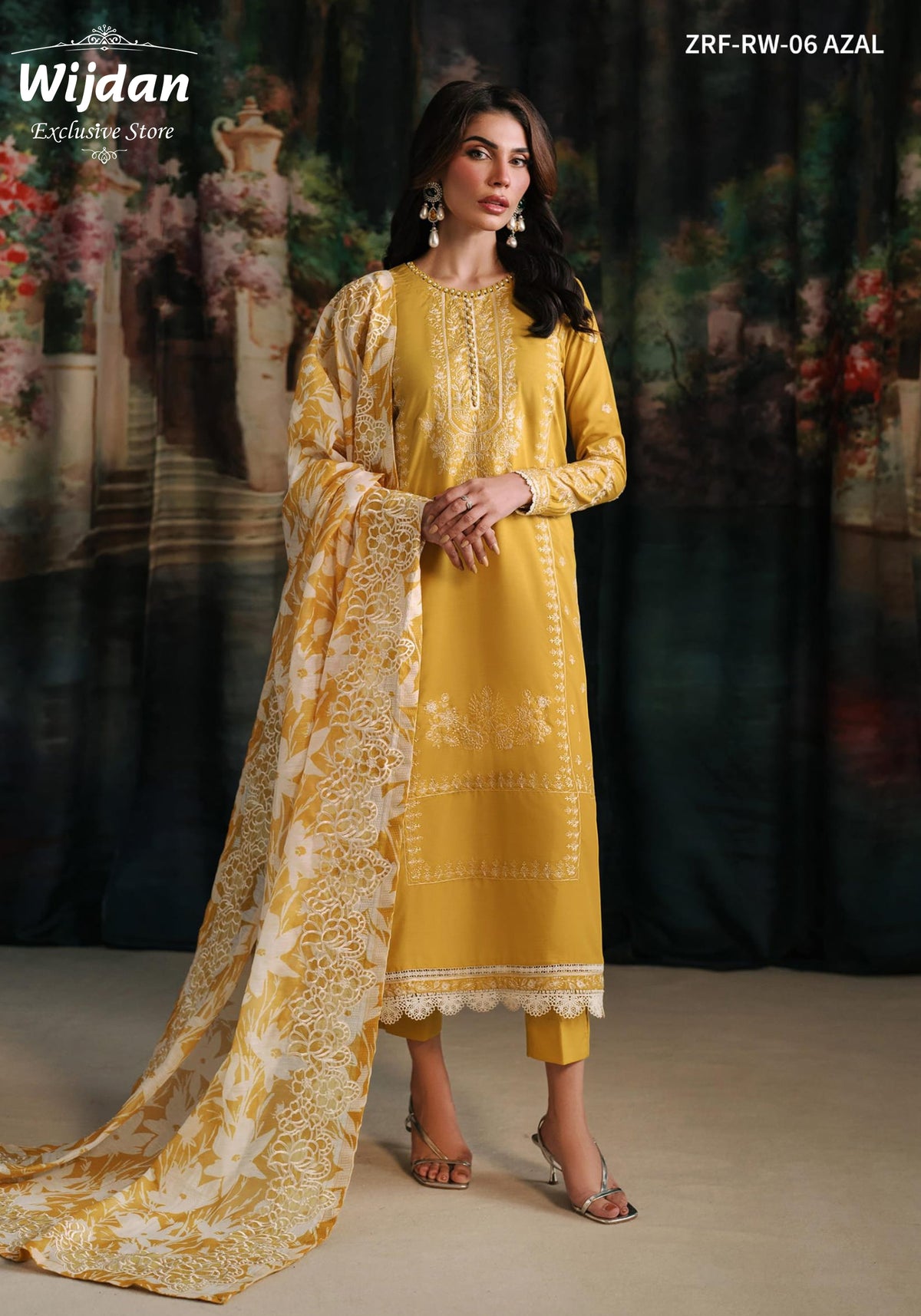 Zarif Raw Silk Collection'24 ZRF RW-06 AZAL