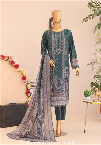 HZ Magic Unstitched Printed Lawn Collection - 2025 Vol-02 MPC-06