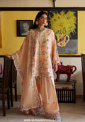 Wildflower by Zaha | Unstitched Festive Lawn Collection - 2026 (APRICOT MALLOW BLOOM)
