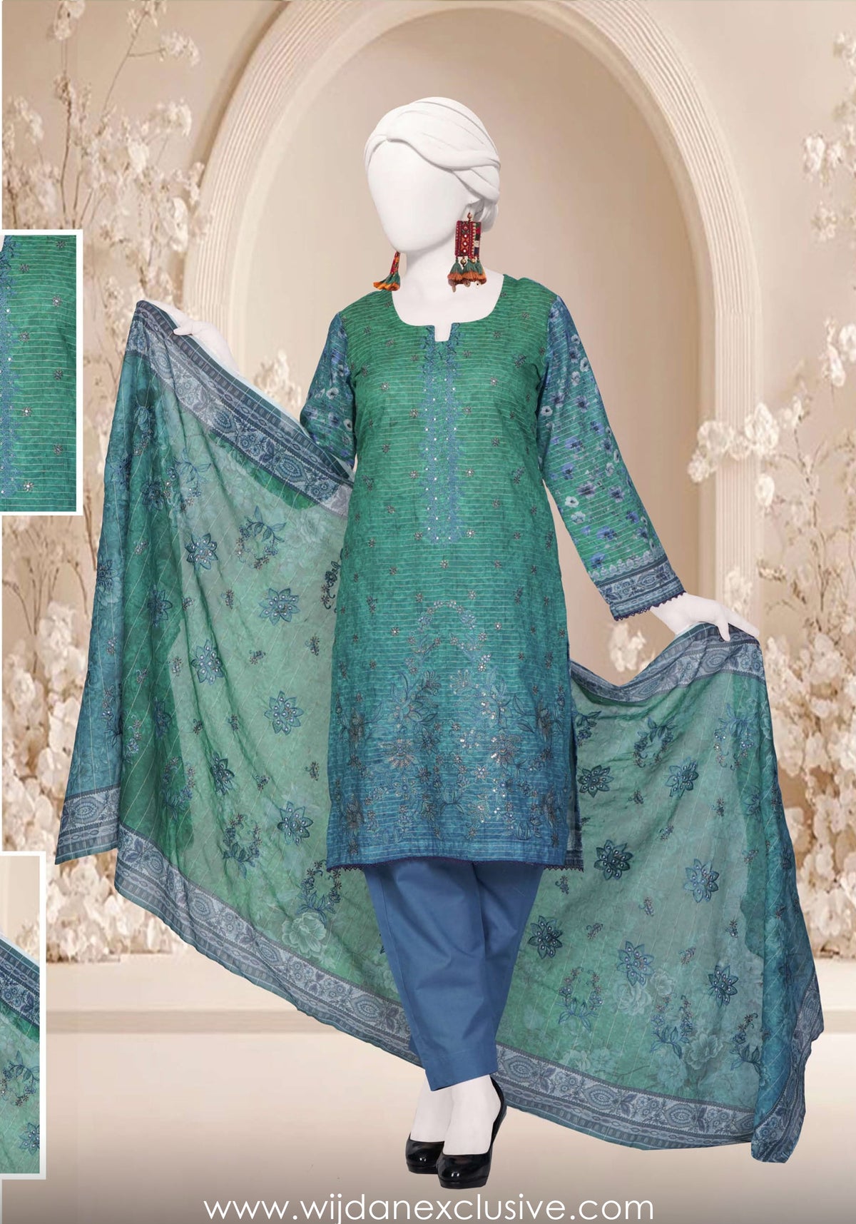 Kajal Embroidered Printed Lawn Collection'25 Vol-02 D-06