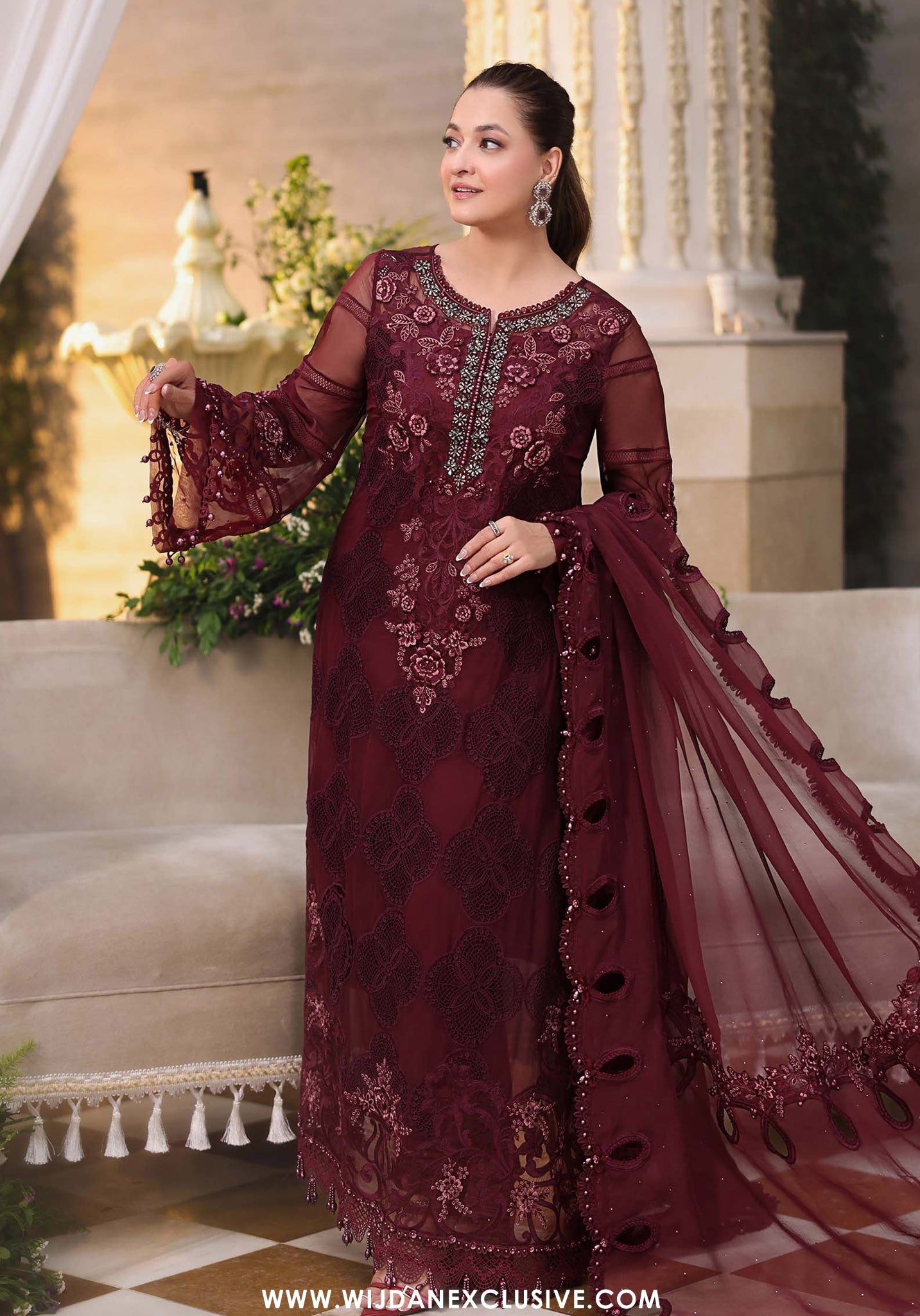 Tea Affair by Maria.B | Unstitched Formal Embroidered Chiffon Collection - 2026 (D-08)