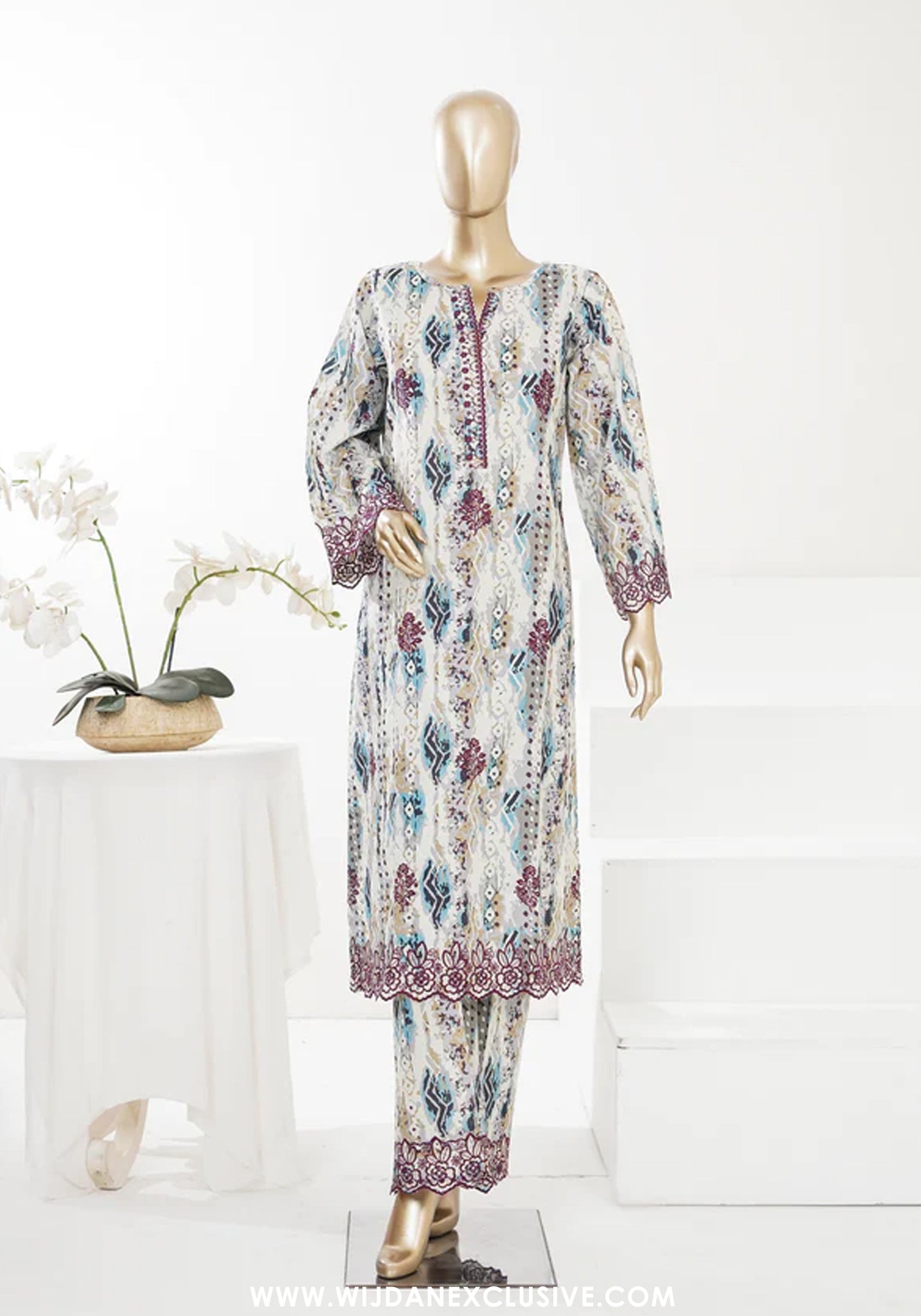 Summer Essentials by Amna Khadija | Stitched Embroidered 2PC Co-Ords Collection - 2026 (D-06)