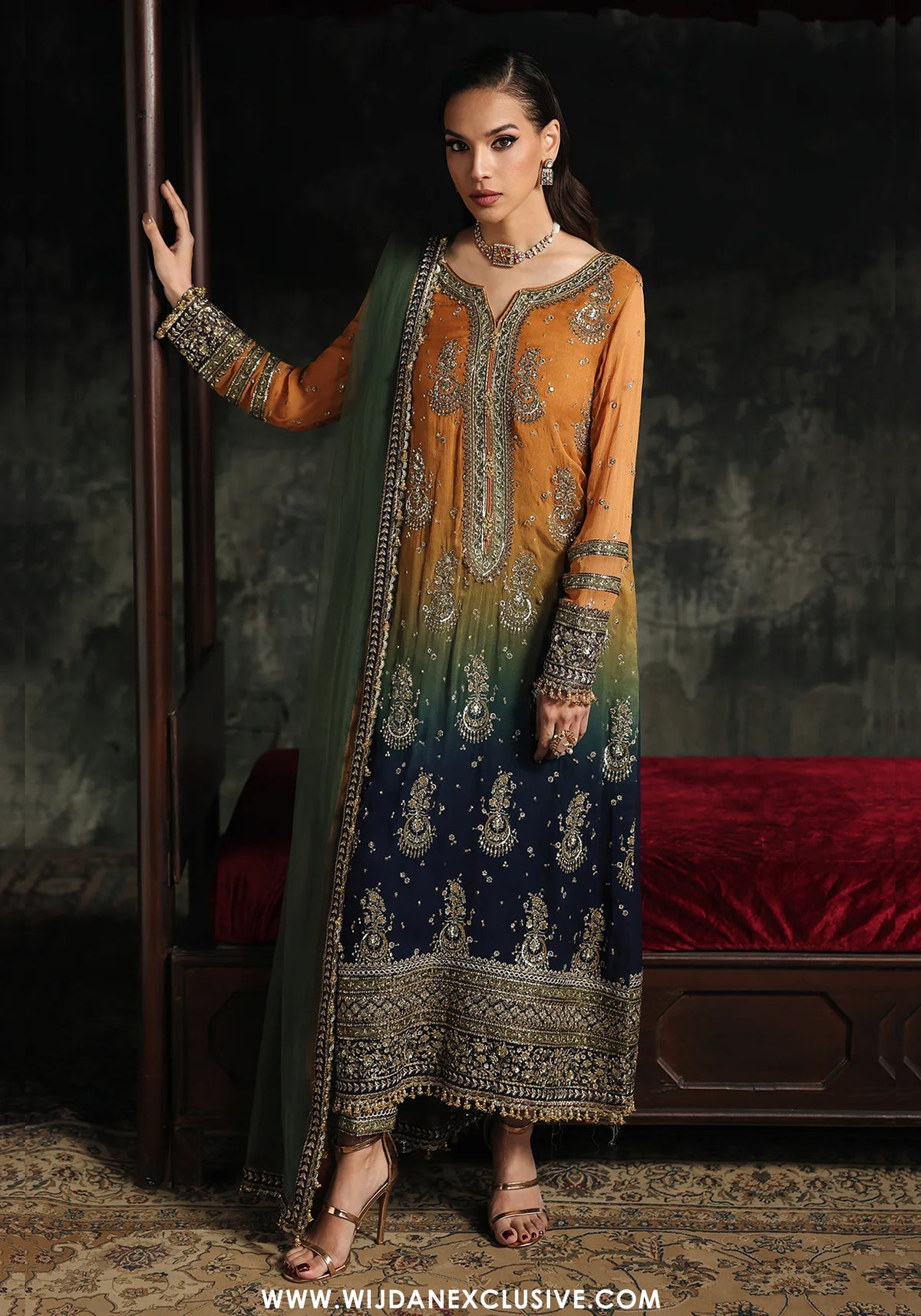 Aura by Charizma | Unstitched Luxury Chiffon Vol-01 Collection - 2026 CA26-02