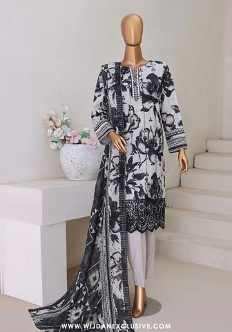 HZ Khaddar Unstitched Embroidered Chikankari Collection - 2025 KEC-107