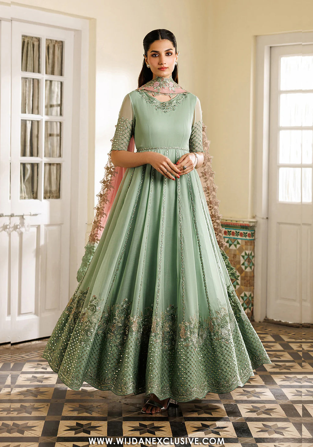 Iznik Unstitched Embroidered Chiffon Semi-Formals Collection - 2026 CC-99