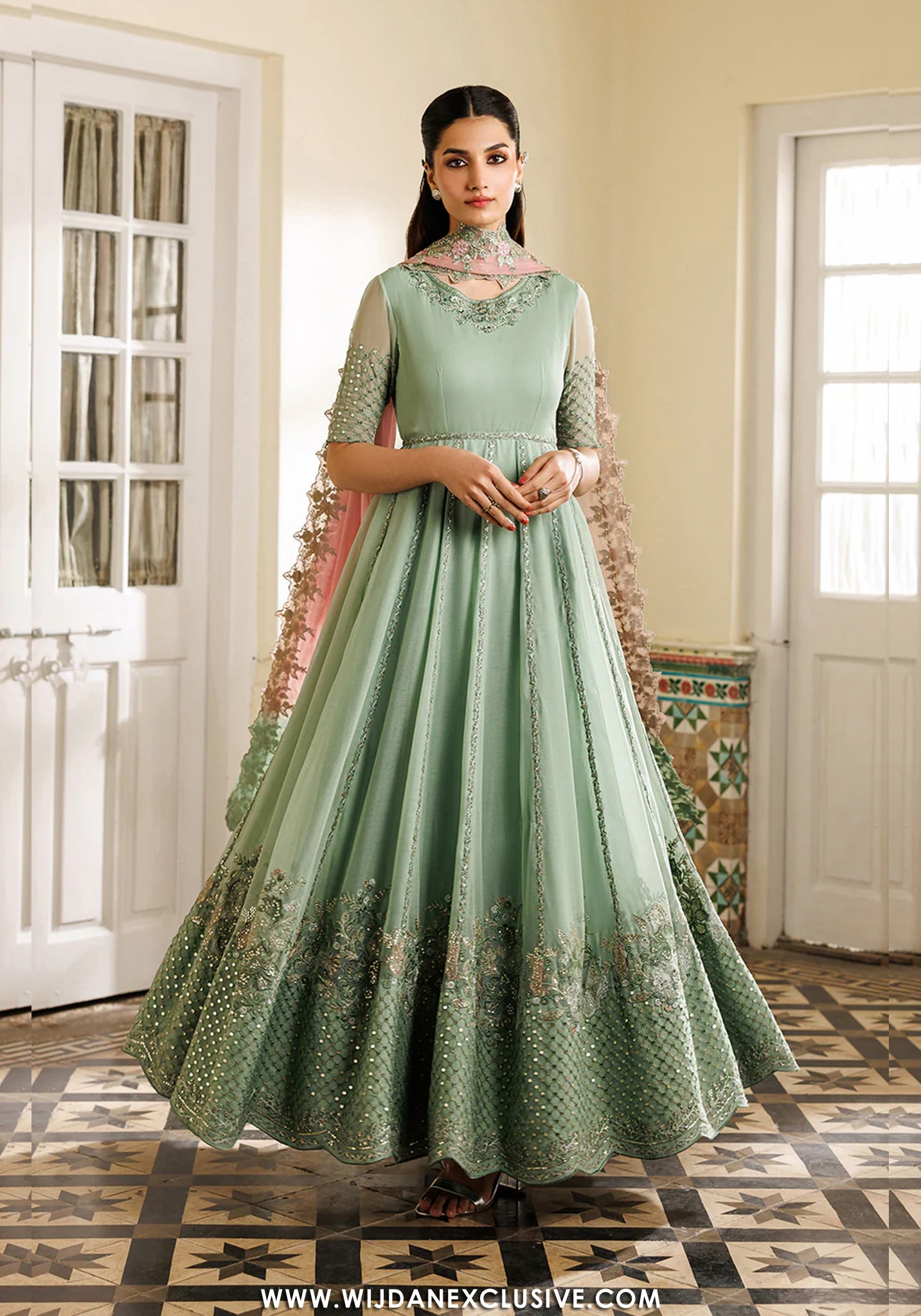 Iznik Unstitched Embroidered Chiffon Semi-Formals Collection - 2026 CC-99