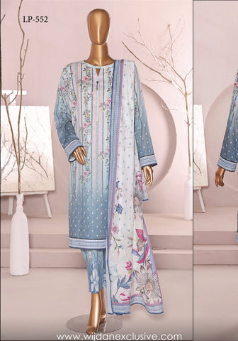 HZ Luxe Premium Digital Printed Lawn Collection'25 D-06